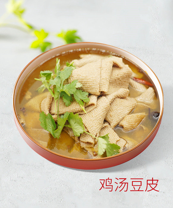 鸡汤豆皮